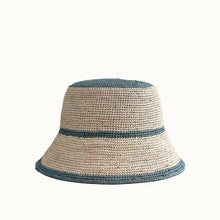 Load image into Gallery viewer, Lila Bucket Hat - Pale Blue &amp; Sand
